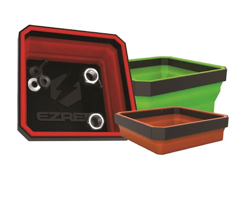 metal parts box colored trays|magnetized parts trays.